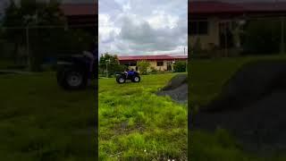 Riding an ATV