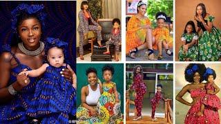 Stylish and Heartwarming: Ankara Styles 2023 - Mother and Daughter Ankara Bonding! ️