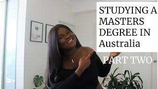 PART TWO: STUDYING A MASTERS DEGREE IN AUSTRALIA | MY POSTGRADUATE PROCESS | MY VISA PROCESS