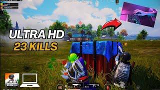 BGMI MOBILE PC : 23 Kills Emulator Gameplay | 120 FPS | Ultra HD| Msi App Player #bgmi #bgmiemulator