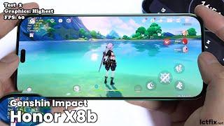 Honor X8b Genshin Impact Gaming test | Snapdragon 680, 90Hz Display