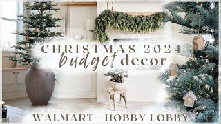 NEW CHRISTMAS DECOR AT HOBBY LOBBY + WALMART / budget looks for less / popular christmas decor