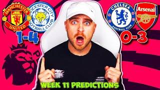 PREMIER LEAGUE 2024/25 WEEK 11 PREDICTIONS & TIPS | CHELSEA VS ARSENAL & MAN UNITED VS LEICESTER