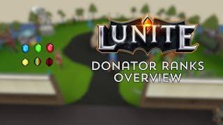 HOW DONATOR RANKS WORK, AND THE BENEFITS THEY GIVE YOU | Lunite RSPS | Giveaway