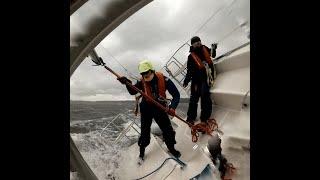 Segeltörn bei Starkwind in der Flensburger Förde