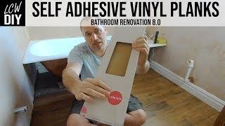 How to Install Vinyl Plank Tiles - Bathroom Renovation 09 - DIY Vlog #26