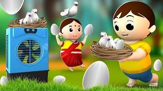 कबूतर का अंडा - Pigeon Eggs Hindi Moral Stories for Kids | JOJO TV Kids Hindi Kahaniya Fairy Tales