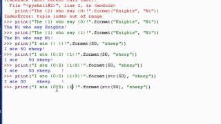 Python 3 Tutorial: 18 - Formatting