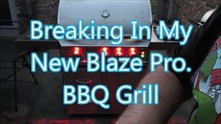 Grilled burgers and steaks on my Blaze Professional BBQ Grill