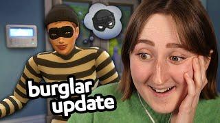 WE FINALLY GOT BURGLARS IN THE SIMS 4!!!!!!!!