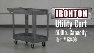 Ironton 500-Lb. Utility Cart  40 3/8in.W x 17 5/16in.D x 33 5/8in.H