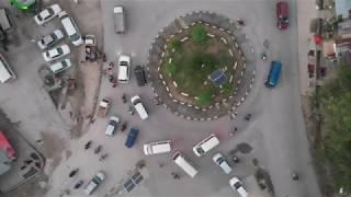 Zanzibar street aerial view