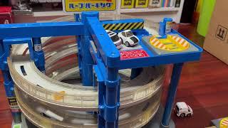 Mini parking lot Tomy Takaratomy Choro Q Qsteer toy cars collection