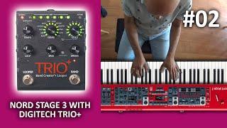 Fix You improv. - Jamming with Digitech Trio+ on Nord Stage 3 piano