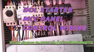 DOL STARTER, MCC PANEL CONTROL WIRING EXPLANATION WITH CIRCUIT DIAGRAM