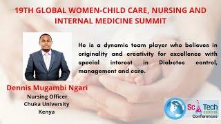 Dennis Mugambi Ngari | Chuka University | Kenya | SciTech Women & Internal Medicine 2021