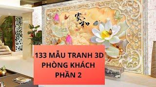 133 Mẫu tranh 3D phòng khách mới nhất 2021 phần 2