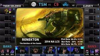 Cloud 9 vs TSM Game 2 | Grand finals Season 4 NA LCS Spring 2014 Playoffs 1st place | C9 vs TSM G2