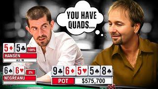 1000 IQ Moments: 11 Times Negreanu Called Out Opponents Cards!