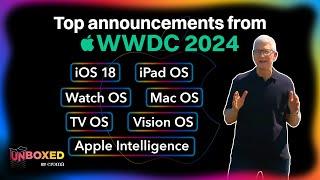 Apple WWDC 2024 - Top Announcements | Apple Intelligence, iOS18, MacOS, and more!