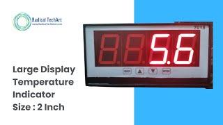 Large Display Temperature Indicator | Size : 2 Inch RadicalTechArt I RadicalTalks I RadicalTechMart