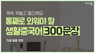 중국어 회화 300문장 켜놓고 1시간 흘려 들으세요 | 33탄~42탄 통합본 | 한글 발음, 기초중국어, 중국어회화, 연속재생, 반복듣기