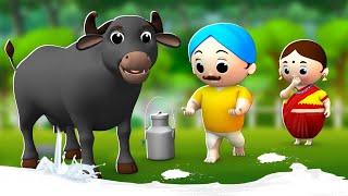 दूध देने वाली जादुई भैंस - Magical Buffalo Story | Hindi Moral Stories for Kids | JOJO TV Kids