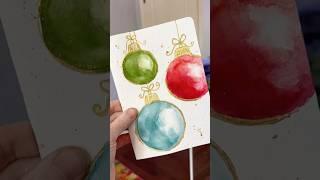 Simple Watercolor Holiday Card