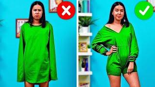 IDEAS DE TRANSFORMACIÓN DE ROPA || CONSEJOS DE MODA Y ROPA DIY