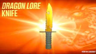 He unboxed the "Dragon Lore" Knife...