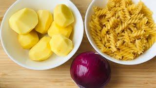 PASTA AND POTATOES! My grandmother's recipe. Delicious, simple and inexpensive!