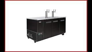 Commercial Dual Tap Kegerator KITMA 90 Inches Keg Beer Cooler Refrigerator Review