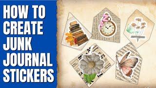 Create Junk journal stickers with Canva an Easy to Follow Tutorial for Beginners