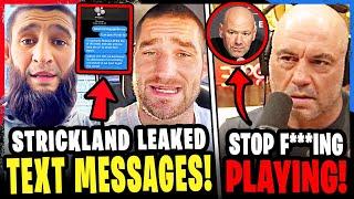 Sean Strickland “N4STY” TEXT MESSAGE gets LEAKED after UFC 308! Joe Rogan NOT HAPPY with Dana White