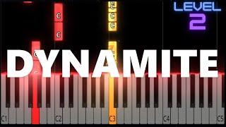 Dynamite - Taio Cruz - EASY Piano Tutorial