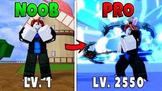 All Reworked Sword Noob to Pro Level 1 to Max Level 2550 in Blox Fruits!