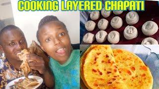 I COOK LAYERED CHAPATI FOR MY LOVEWITH HOT WATER.