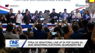 One Mindanao: Senatorial Line-up sa PDP sa 2025 Elections, gi-anunsiyo