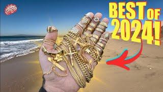 My BEST Beach Metal Detecting FINDS of 2024!! (TONS of GOLD!)