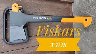 Fiskars x10. How powerful this small axe is??