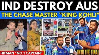 IND Destroy AUS | Virat 84(98) ChaseMaster Take India into Finals | Pakistani Public Reaction