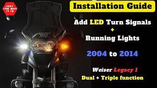 कैसे करें - एलईडी डुअल और ट्रिपल फंक्शन इंडिकेटर - BMW R1200GS/A F800/700/650GS वेसर लिगेसी 1