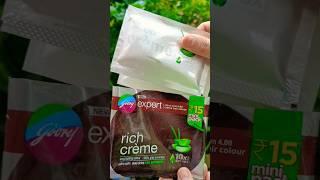 New Godrej expert rich cream hair colour#haircolor #hair  #shortvideo #color#shorts