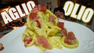 How to Make Creamy AGLIO E OLIO Southern Italy Style! 