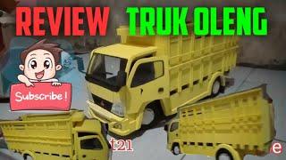 Miniatur Truk oleng canter/ truk oleng