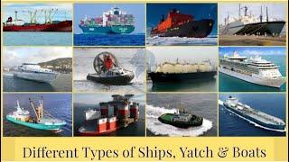 Aerial view of different types of Ship's, Yatch & boats