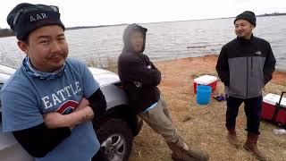 Ep.3 Lake Ft.Cobb, Oklahoma . Spring time hybrids Bass fishing