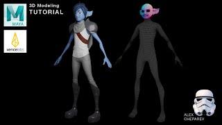 Easy 3D Character Modeling in Maya - Part 3 - Head