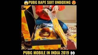 Bape Unboxing  | Pubg Bape Suit In Real Life  #shorts #bape #pubg