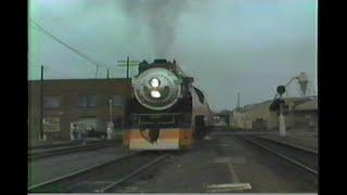 1087. SOUTHERN PACIFIC SP 4449 arrive at Eugene Oregon in 1989